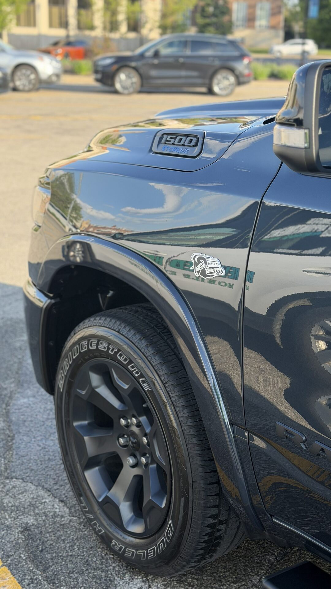 Exterior detail on a Revived Hand Wash client vehicle